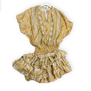 Floral Yellow Ruffled Blouse